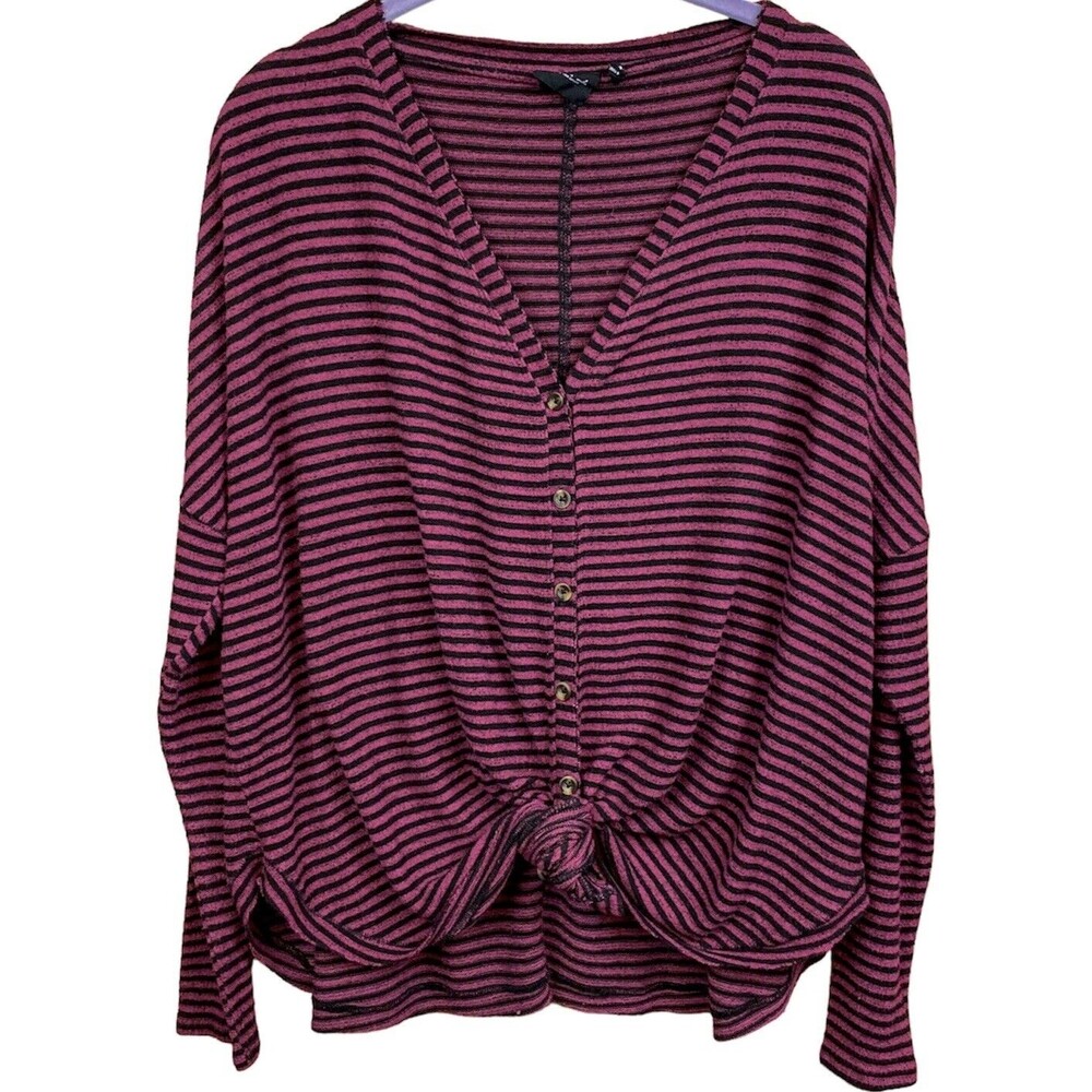 Urban Outfitters Out From Under Striped Knotted Top
